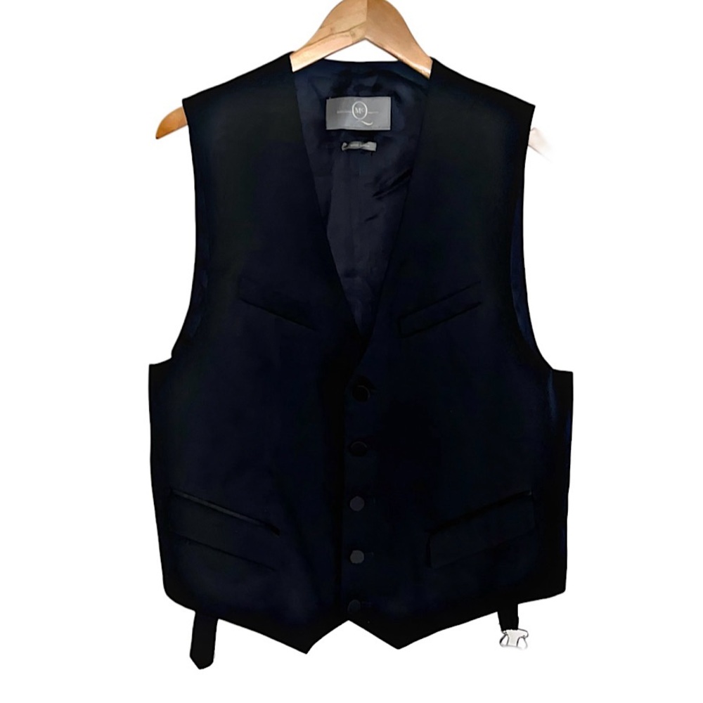 Authentic Alexander McQueen 90’s Archive Early Collection Black Wool Vest
